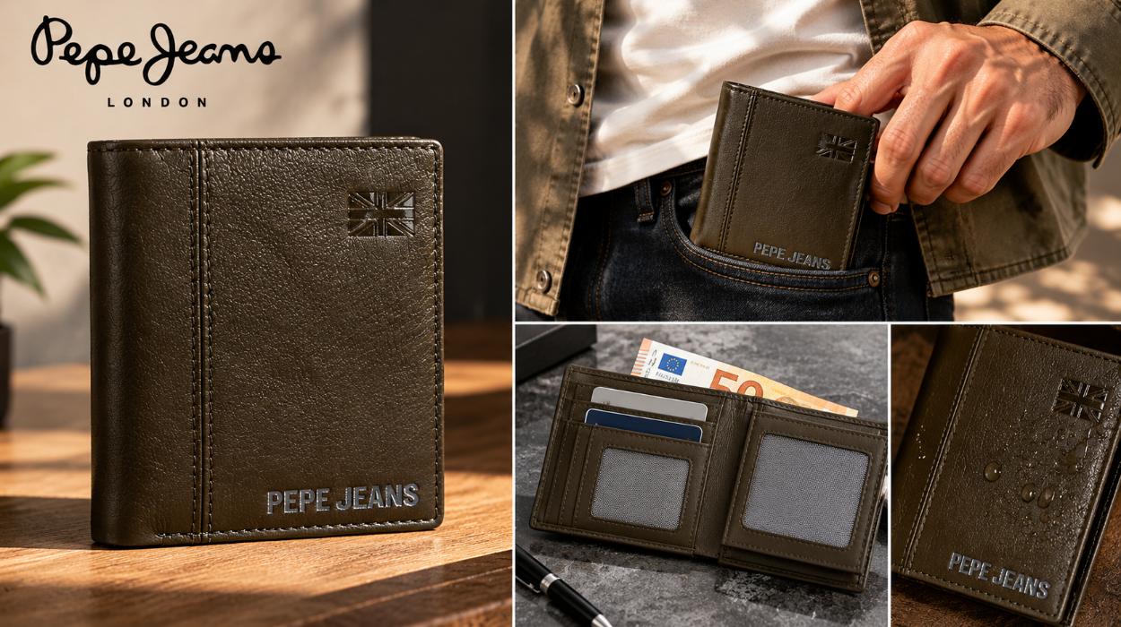 Organiza y protege tus tarjetas: cartera Pepe Jeans Cortland con sistema RFID y tarjetero