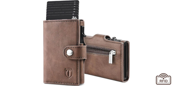 Cartera monedero TENBST con protección RFID