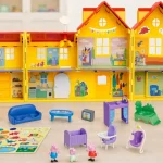 Gran Casa Familiar de Peppa Pig con accesorios y figuras para jugar desde los 3 años