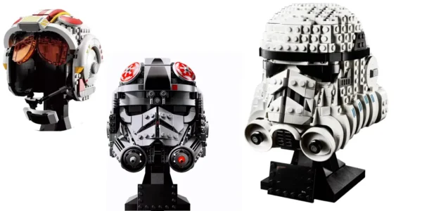 Cascos de Star Wars estilo LEGO