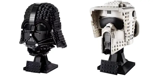 Cascos de Star Wars estilo LEGO