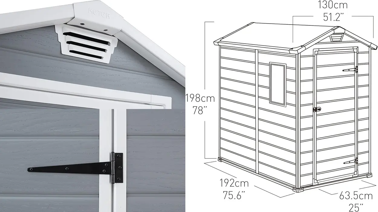 Caseta de jardín Keter Manor 6x4 barata