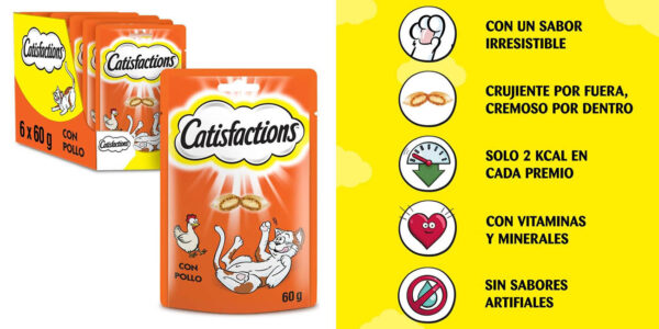 Catisfactions snacks gatos oferta