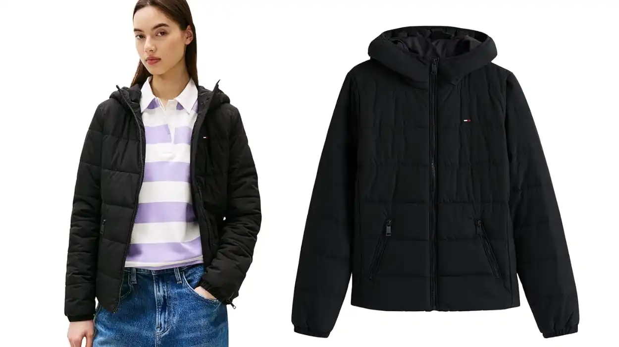 cazadora acolchada Tommy Jeans Hooded para mujer