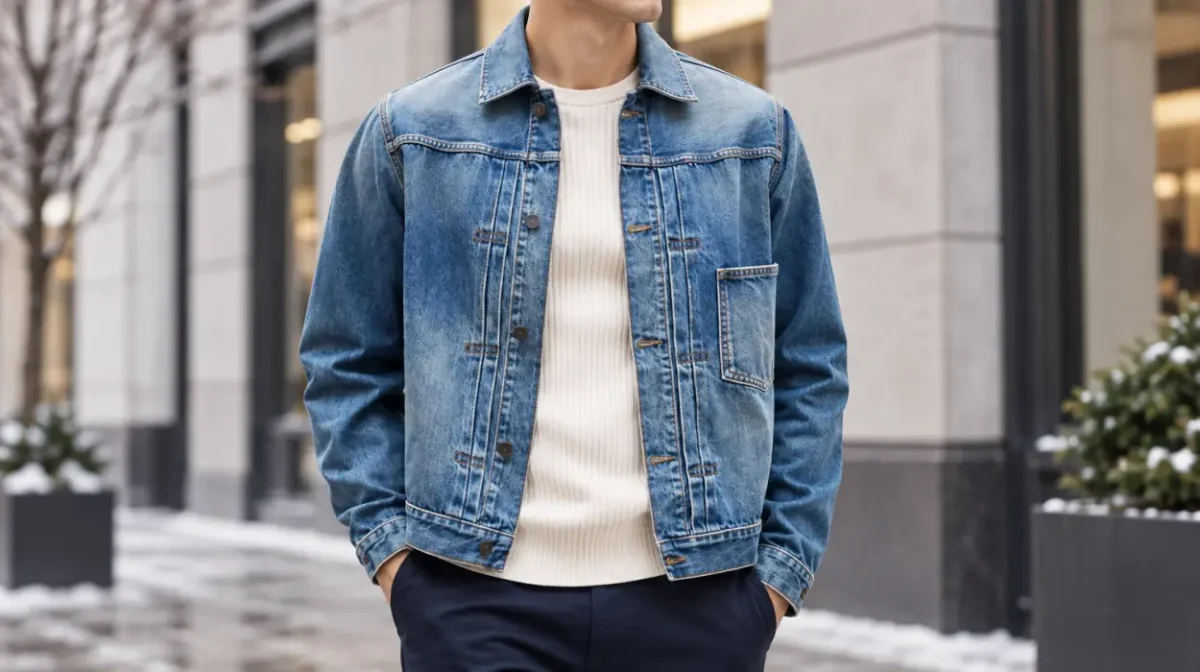 Cazadora vaquera Tommy Hilfiger Trucker con hebilla de ajuste para hombre