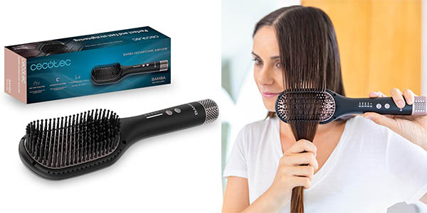 ▷ Chollo Cepillo alisador Cecotec AirFlow con revestimiento cerámico para  el pelo por solo 29,90€ con envío gratis (25% de descuento)