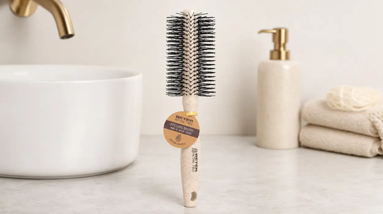Cepillo redondo Beter Natural Fiber para moldear y alisar el cabello