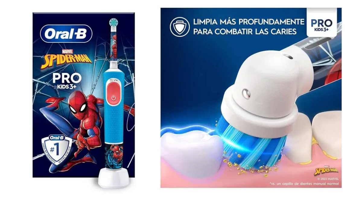 Cepillo de dientes eléctrico infantil Oral-B Spiderman