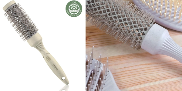 cepillo redondo de cerámica Beter con fibras de trigo natural oferta