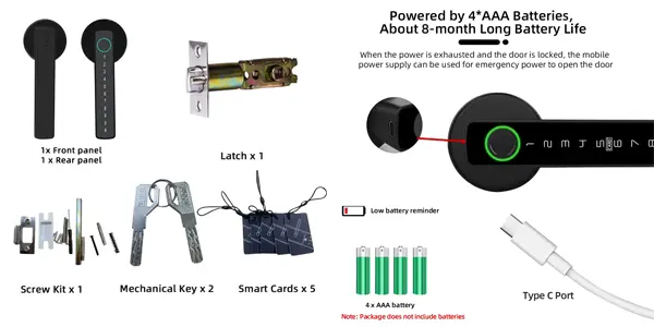 Cerradura electrónica RAYKUBE M5 Bluetooth
