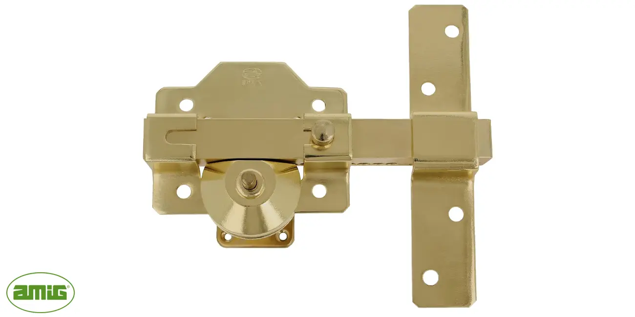 Cerrojo para puerta Amig de 50 mm con bombillo redondo