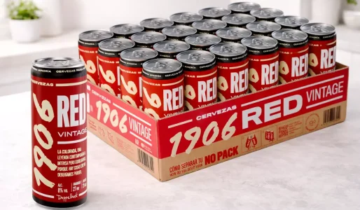 24 latas de cerveza 1906 Red Vintage