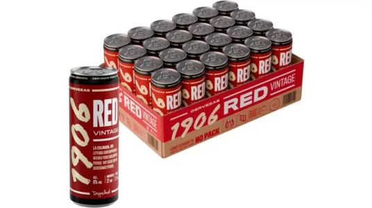 24 latas de cerveza 1906 Red Vintage