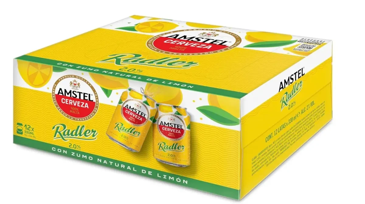 Pack x12 latas cerveza Amstel Radler de 33 cl