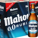 Cerveza sin alcohol Mahou 0,0 Rubia: pack 24 botellas de 25 cl