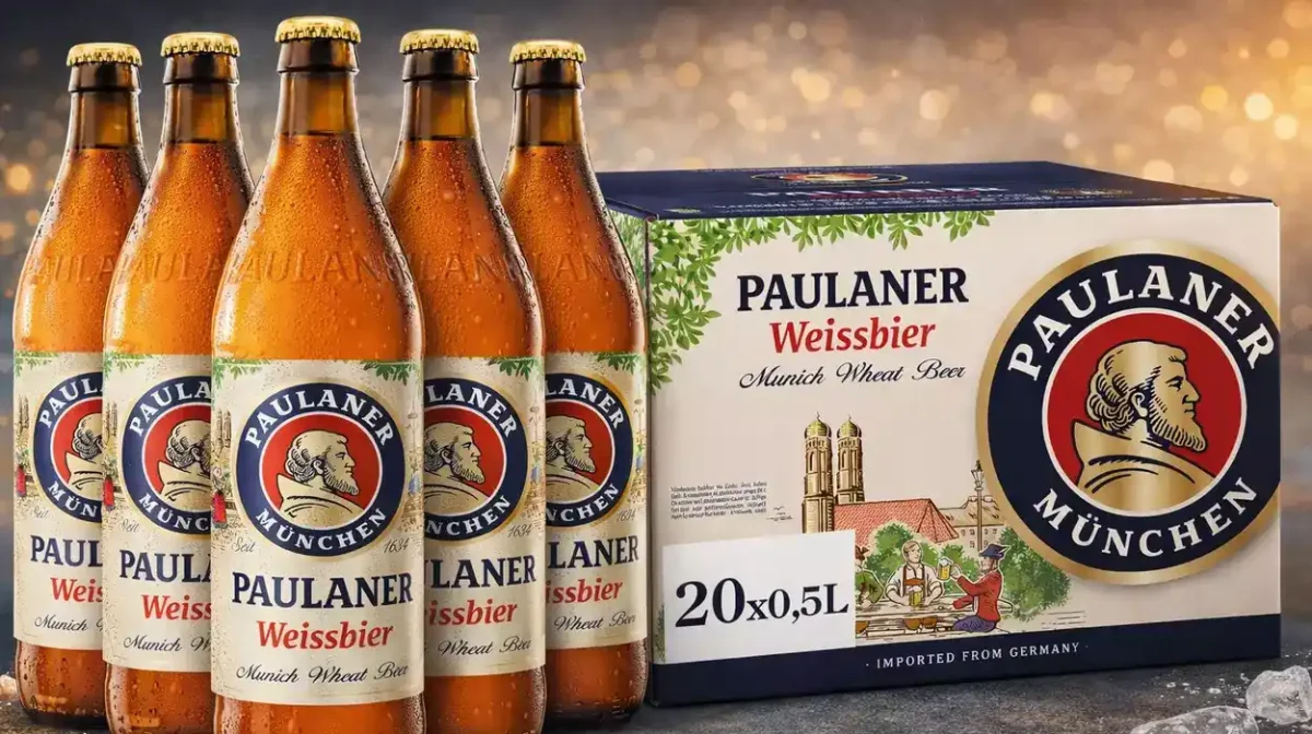 Pack x20 Cerveza de trigo Paulaner de 50 cl