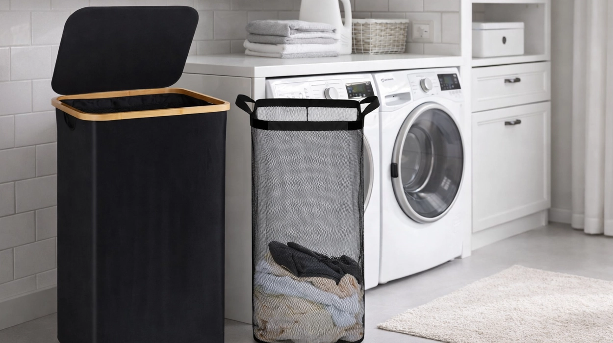 cesto de ropa sucia plegable con tapa Efluky