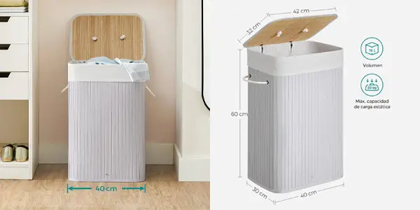 Cesto para ropa sucia SONGMICS