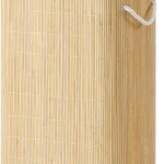 Cesto para ropa de bambú Songmics 90 L con tapa y asas