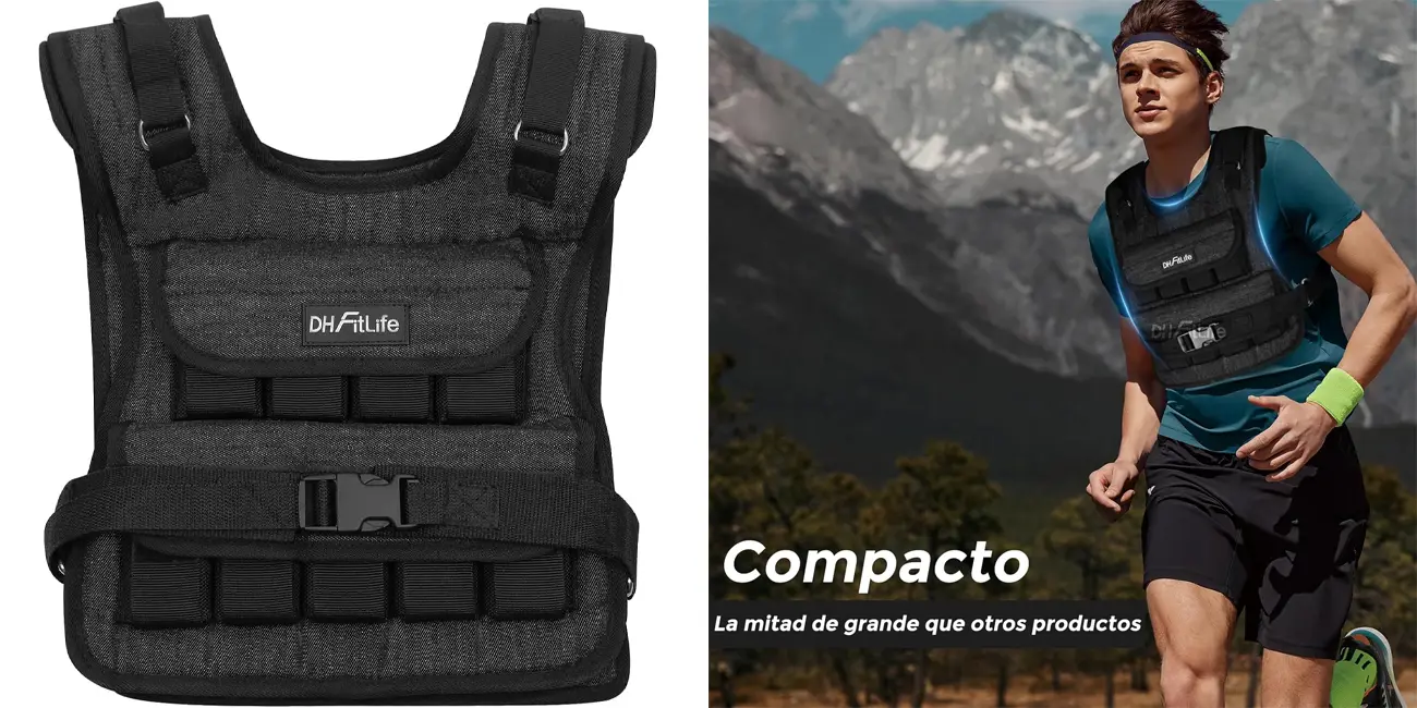 Chaleco lastrado DH FitLife ajustable