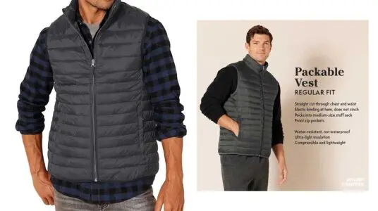 chaleco plegable ligero Amazon Essentials para hombre barato