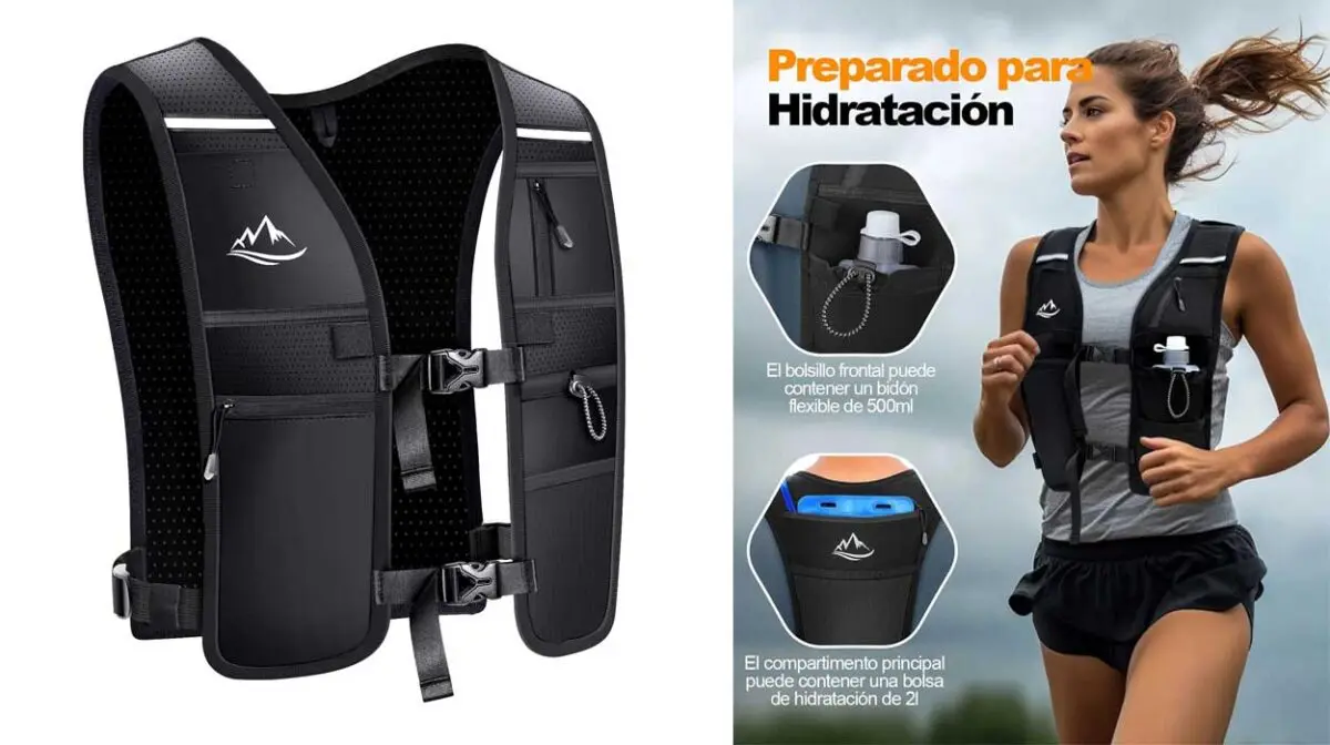 Chaleco de hidratación para running Iseyou