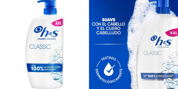 Champú H&S Classic anticaspa de 1.000 ml