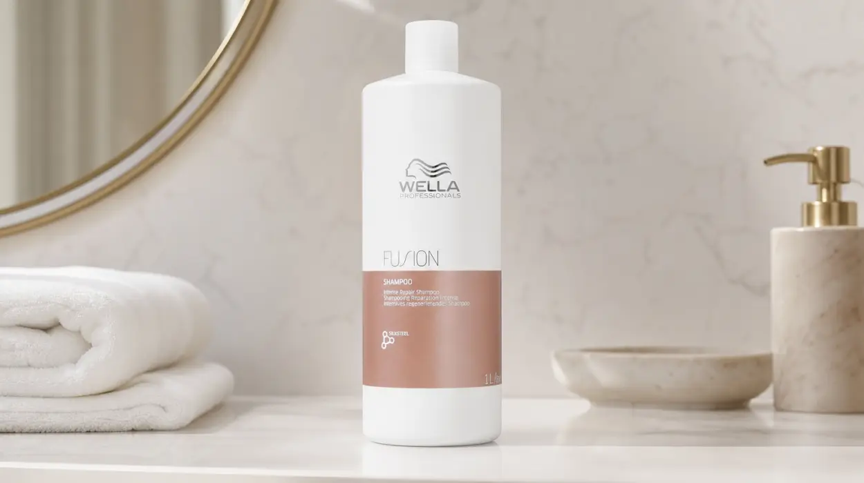 Champú Wella Professionals Fusion de 1L para reparación intensa de cabello seco y dañado