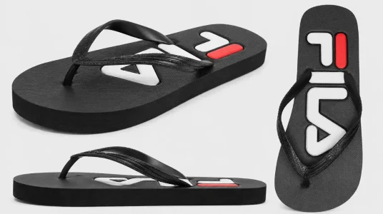Chanclas para hombre FILA Troy Slipper en color negro, talla 42 EU
