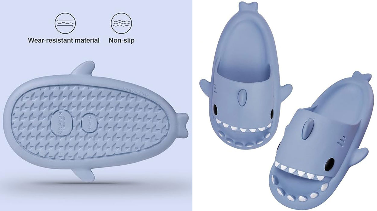 Chanclas MoneRffi Sharklas de tiburón para niños baratas