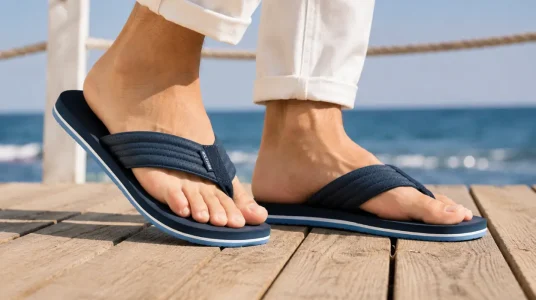 Sandalias de playa acolchadas para hombre Tommy Hilfiger en color azul