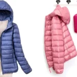 Chaqueta plegable acolchada para mujer