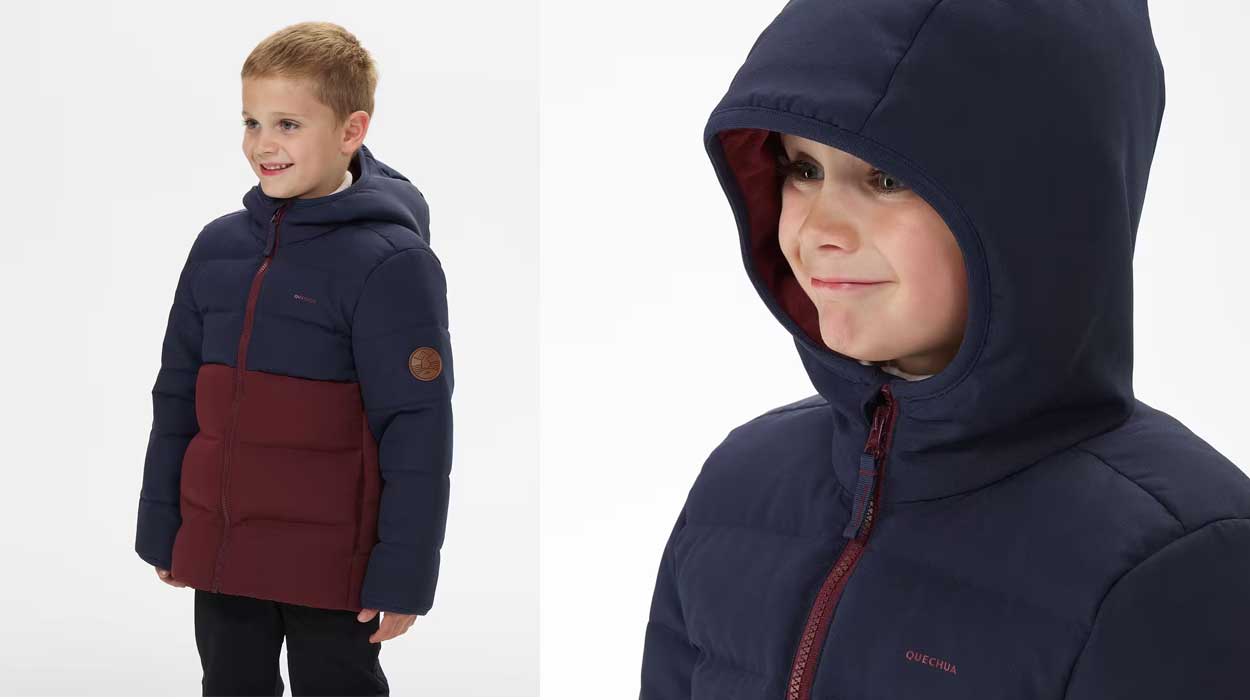 Chaqueta acolchada Quechua Nh500 para niños barata