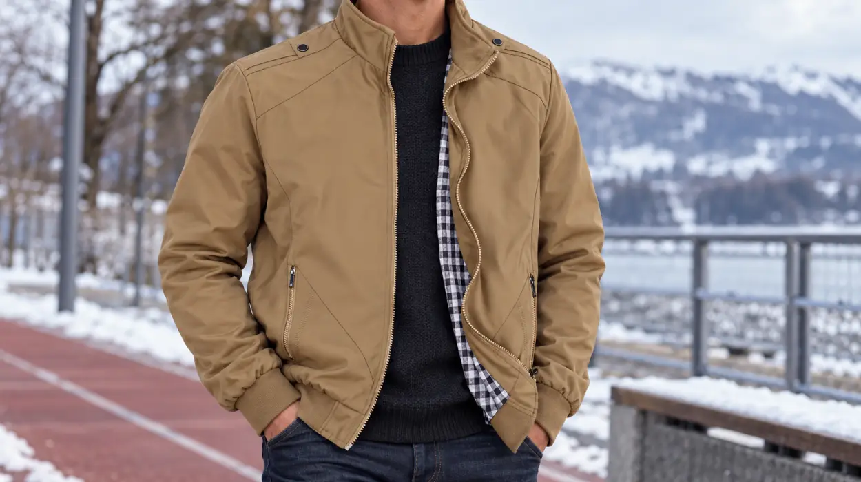 Chaqueta bomber Allthemen para hombre con diseño de entretiempo en varios colores