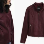 chaqueta biker de ante Desigual para mujer