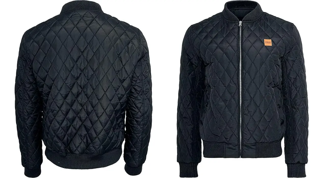 Chaqueta acolchada Urban Classics Diamond de tipo bomber para hombre barata