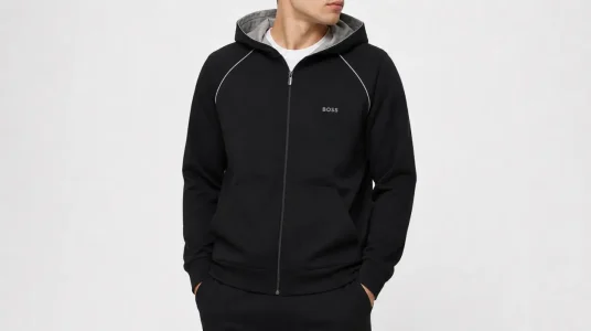 Chaqueta Boss Mix&Match para hombre con capucha y ajuste normal