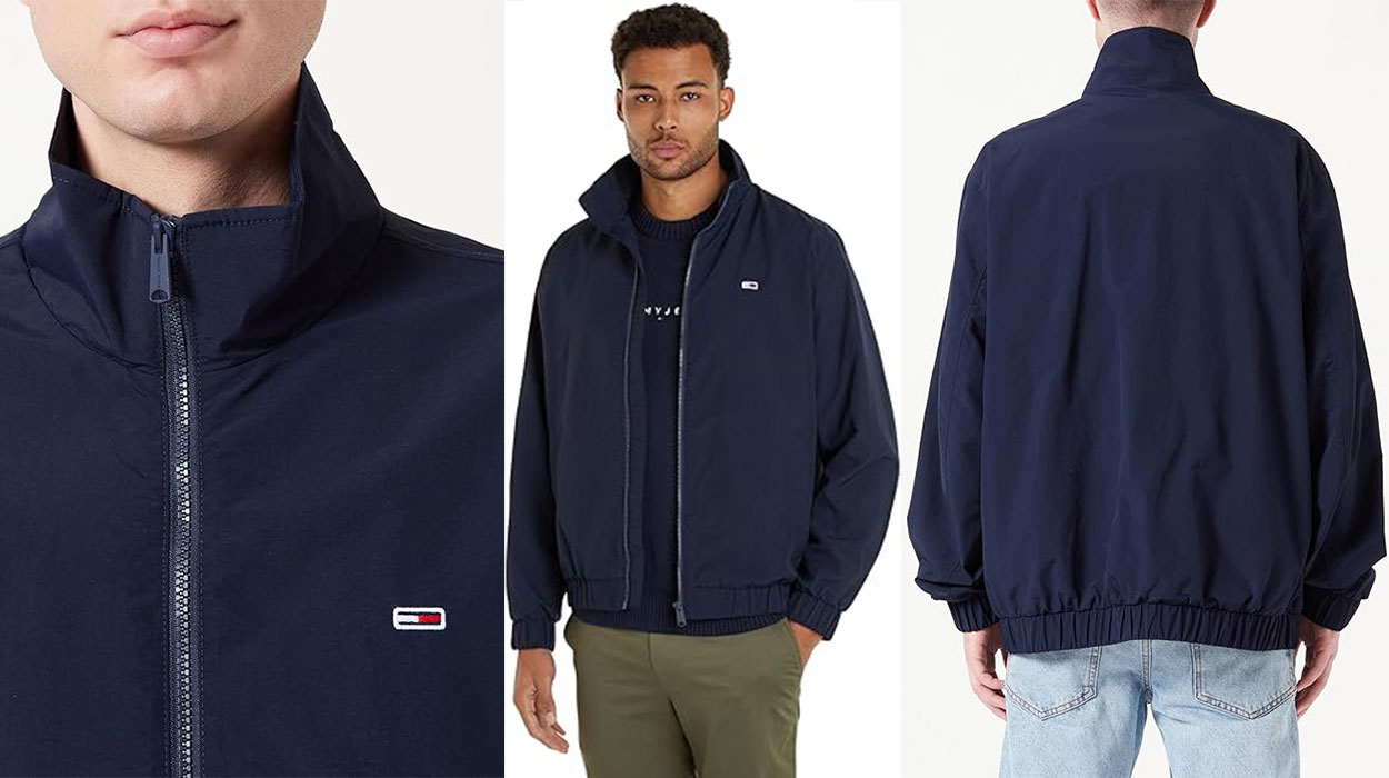 Chaqueta cortavientos Tommy Jeans Essential para hombre barata