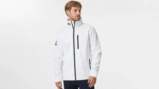 Chaqueta Helly Hansen Crew 2.0 para hombre en blanco, talla M