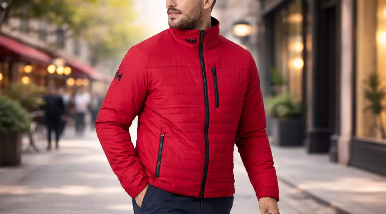 Chaqueta Helly Hansen Crew Aislante 2.0 roja para hombre