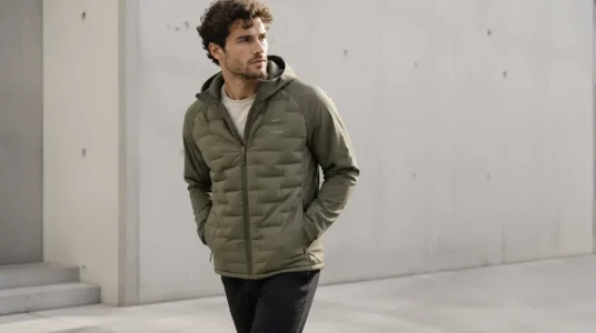 Chaqueta híbrida JACK & JONES Jjeperfect para hombre, color oliva y