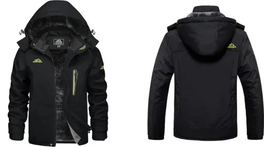 Chaqueta impermeable con forro KEFITEVD para hombre