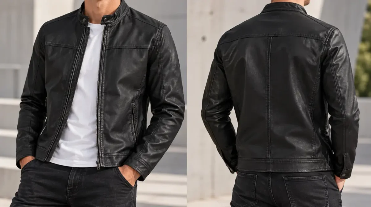 Chaqueta Jack & Jones de cuero sintético para hombre