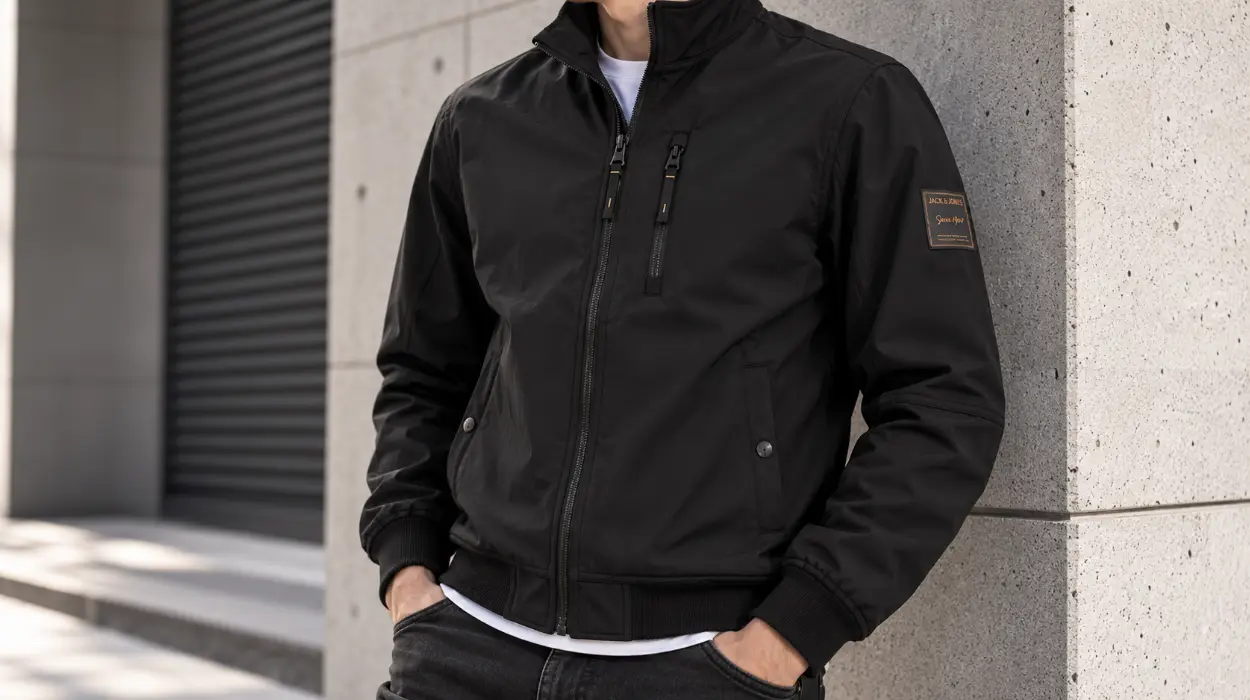 Chaqueta Jack & Jones Jjeparker Softshell Bomber de cuello alto para hombre