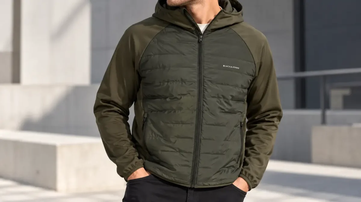 Chaqueta acolchada Jack&Jones Jjeperfect con capucha para hombre