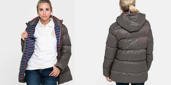 Chaqueta larga acolchada Valecuatro oferta