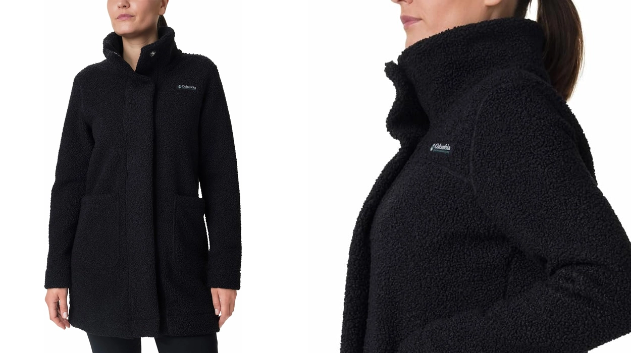 chaqueta larga de forro polar Columbia Panorama para mujer