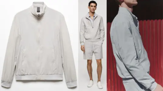 Chaqueta Mango Perfomance repelente al agua para hombre barata