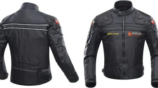 Chaqueta de moto con protecciones BORLENI para hombre