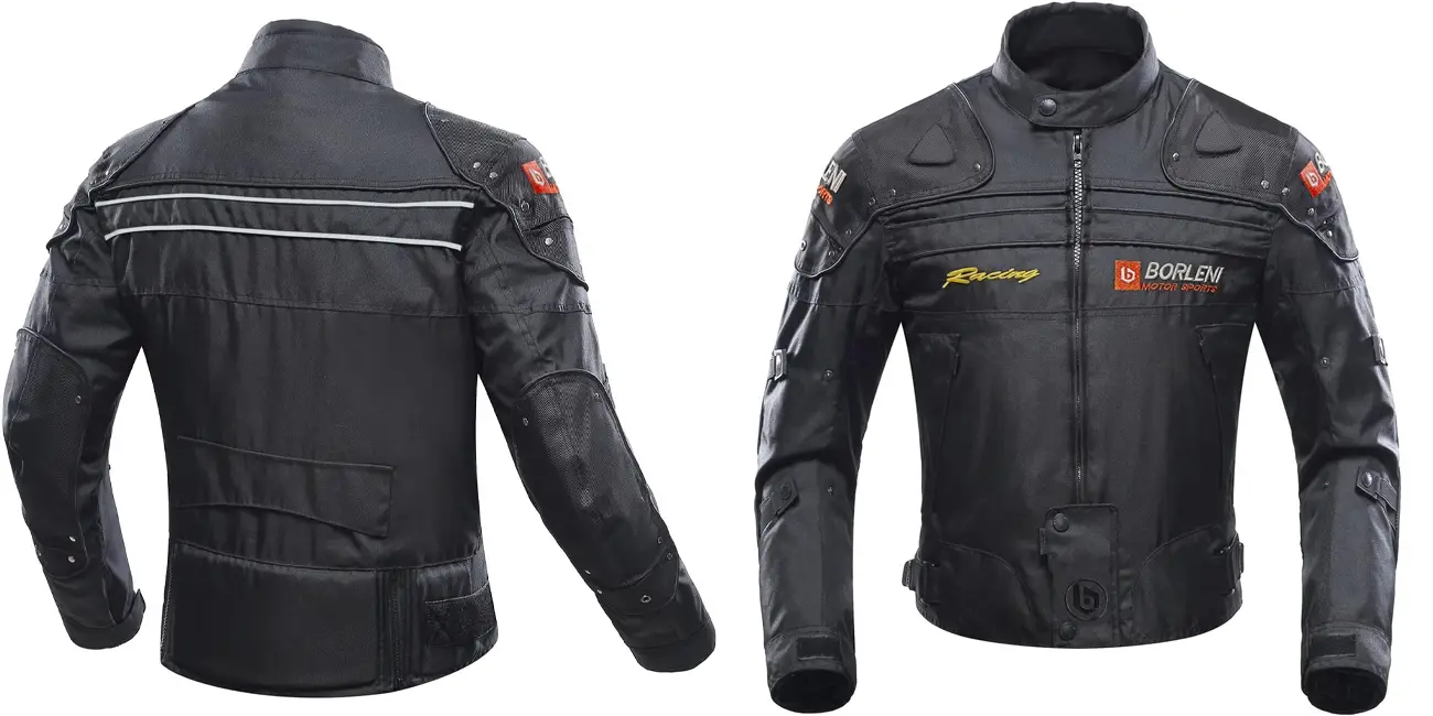 Chaqueta de moto con protecciones BORLENI para hombre